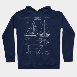 Patent Print Sailboat 1947 Hoodie